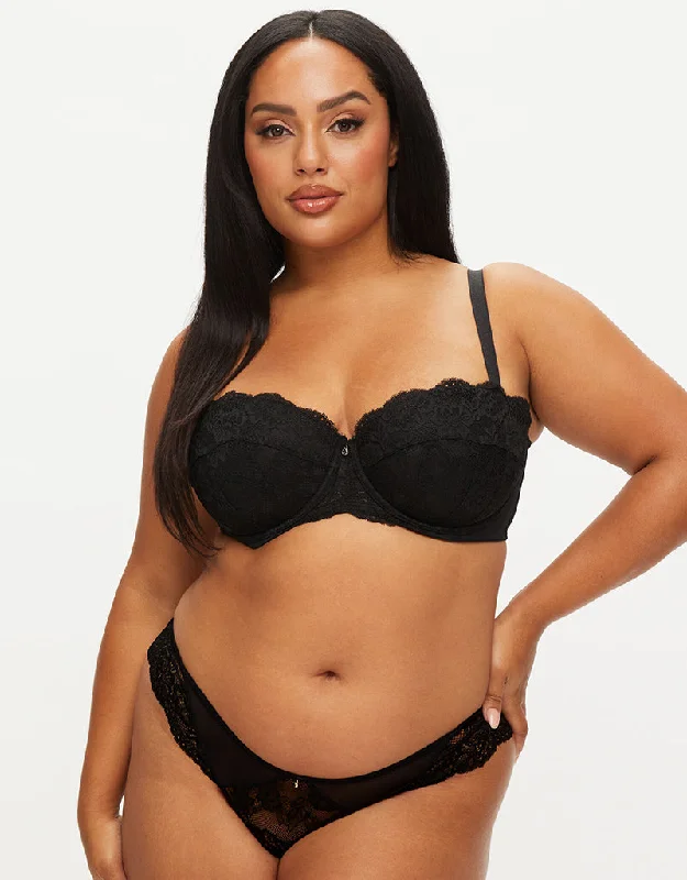 Ann Summers Sexy Lace Planet Balconette Bra Black