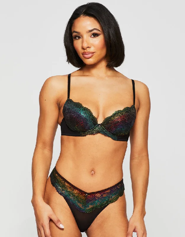 Ann Summers Sexy Lace Planet Pride Limited Edition Bra Foil Rainbow