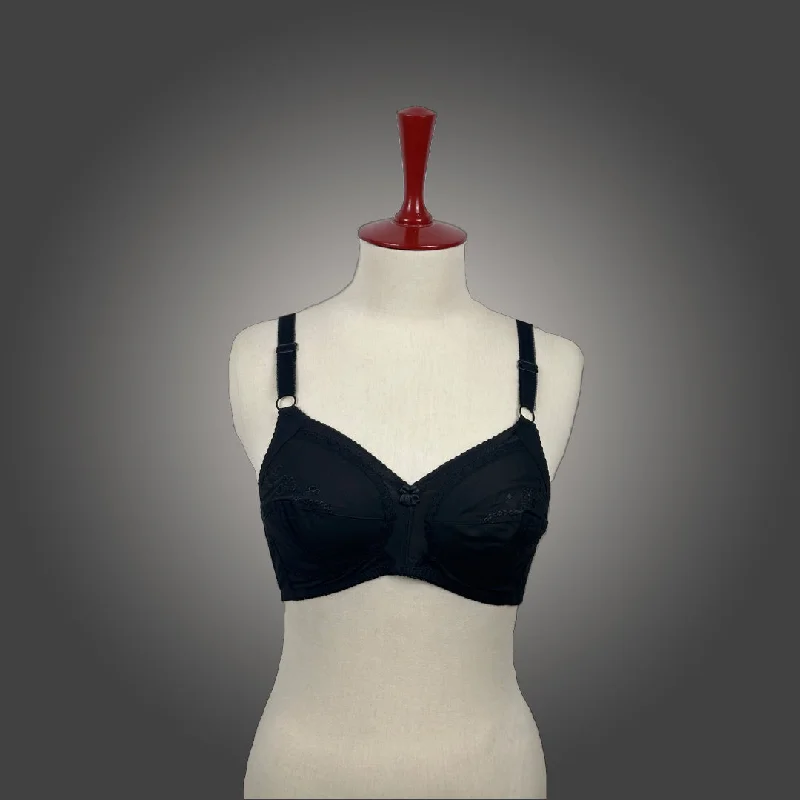 Cotton Chikan Embroidery Bra Imported Fabric