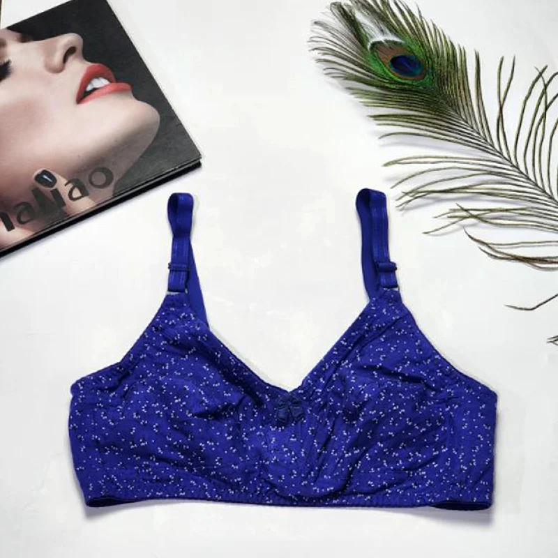 Flourish Non-Padded & Non-Wired Full Cover Full Cotton  Bra 1019