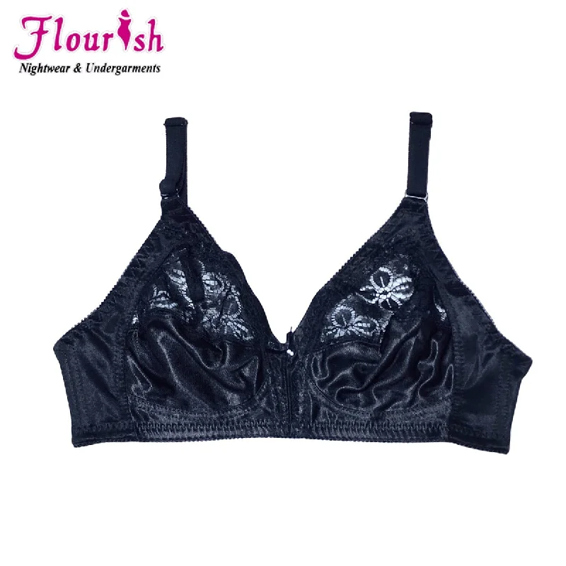 Flourish Nancy Bra Non Padded Non-wired Half Net attractive style Casual bra For Girls Wen