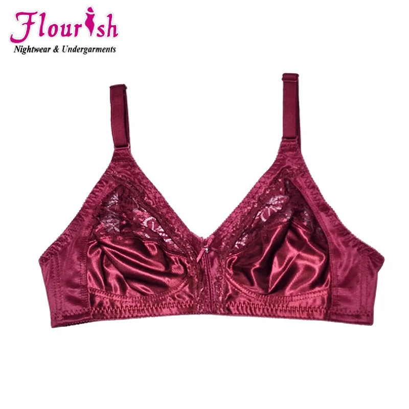 Flourish Nancy Bra Non Padded Non-wired Half Net attractive style Casual bra For Girls Wen