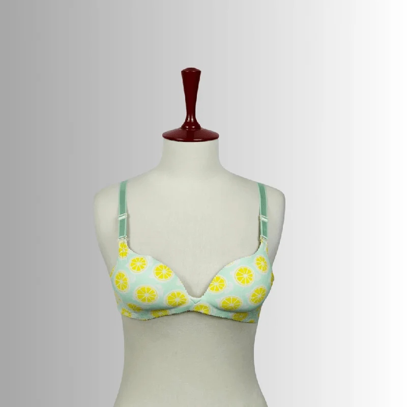 Multicolor Printed Double Padded Bra