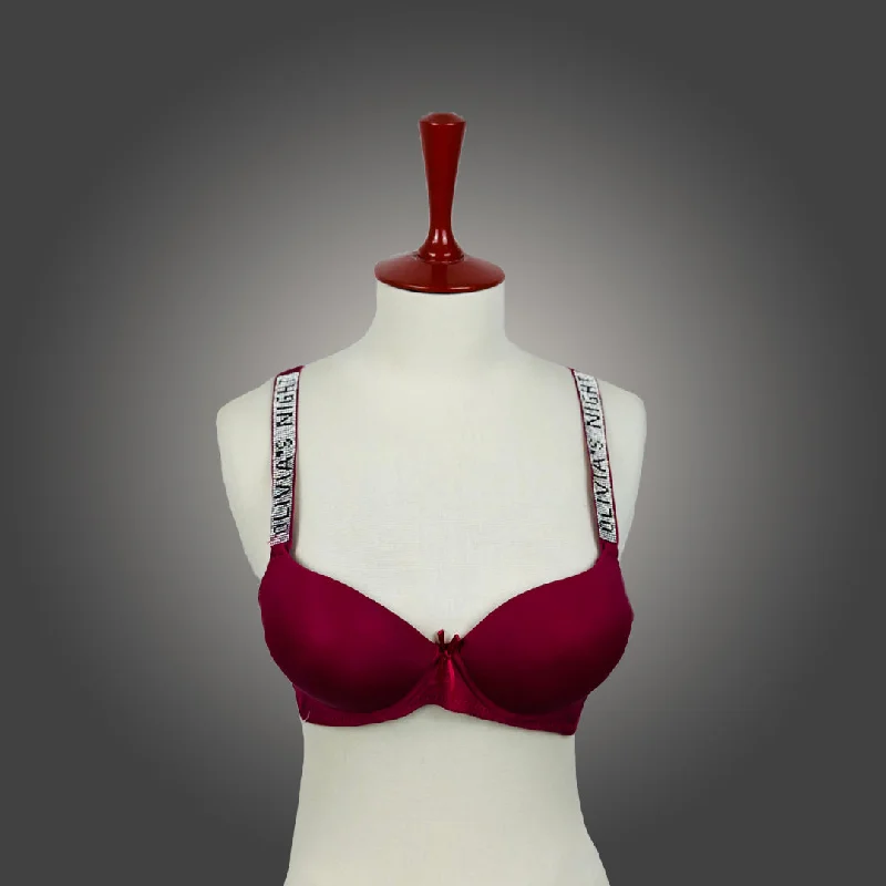 Maroon Lingerie Comfort Women Set Push Up Bra Lingerie Set Female 2 Piece Brand Underwear Femme