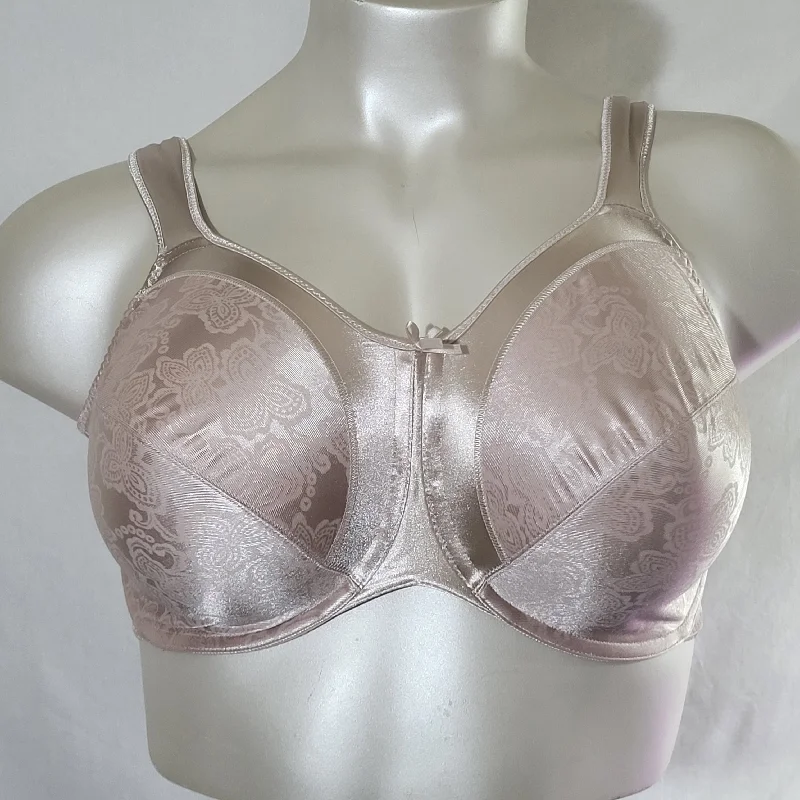 Bali 3562 Satin Tracings Underwire Bra 38C Nude NEW WITH TAGS