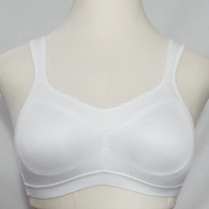 Playtex 4159 415T 18 Hour Active Lifestyle Sports Bra 36B White NWOT