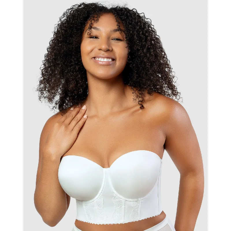 Elissa Seamless Padded Longline Strapless Bra
