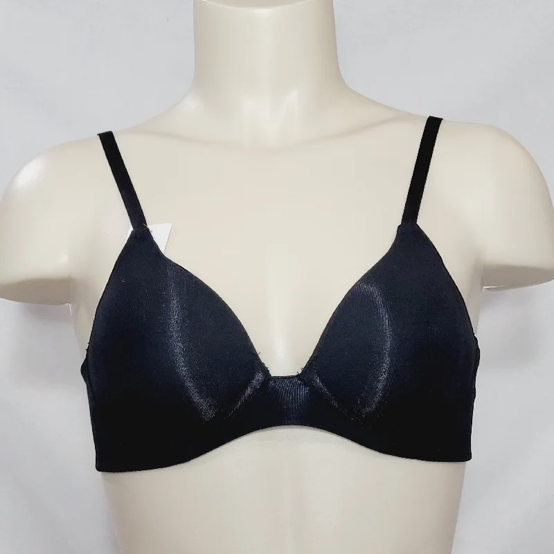 Gilligan O'Malley Molded Cup Lightly Lined Wire Free Bra 32B Black NWT