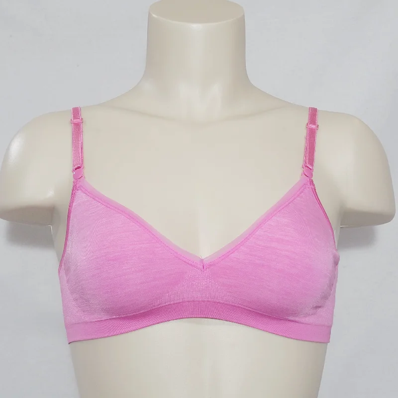 Hanes G795 HCC2 Barely There 4085 ComfortFlex Seamless Wirefree Bra SMALL Pink