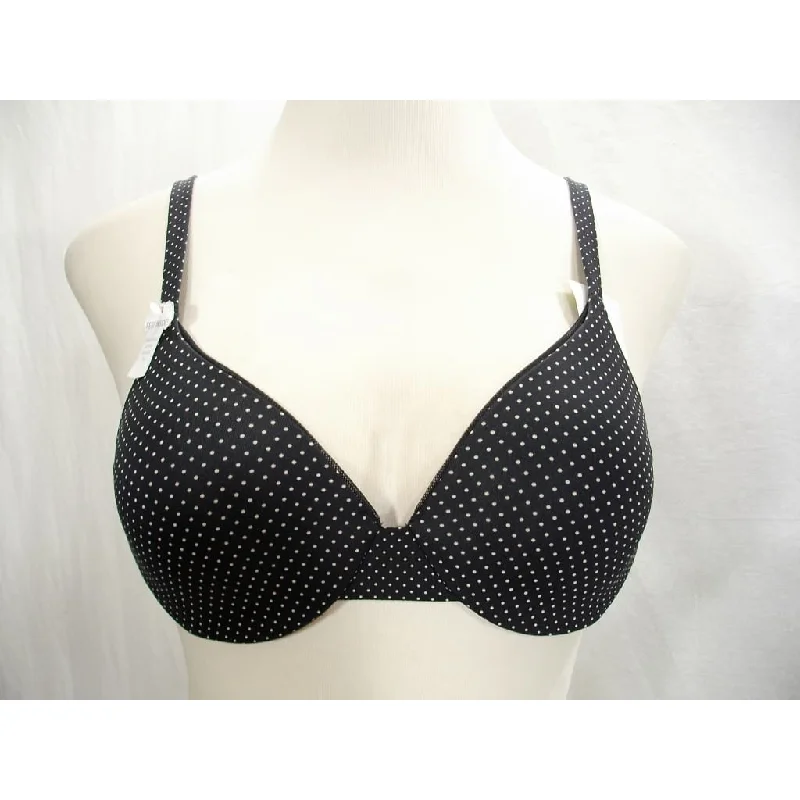 Hanes HU02 HP02 Ultimate T-Shirt Soft Underwire Bra 40B Midnight Dot Print NWT