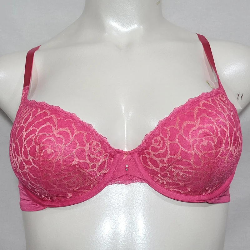 Lily Of France 2177140 Extreme Sensational Cut & Sew UW Bra 36C Pink NWT