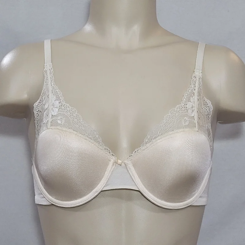 Lily Of France 2177175 Extreme Lacy Looks Lightly Lined UW Bra 36B Ivory NWT