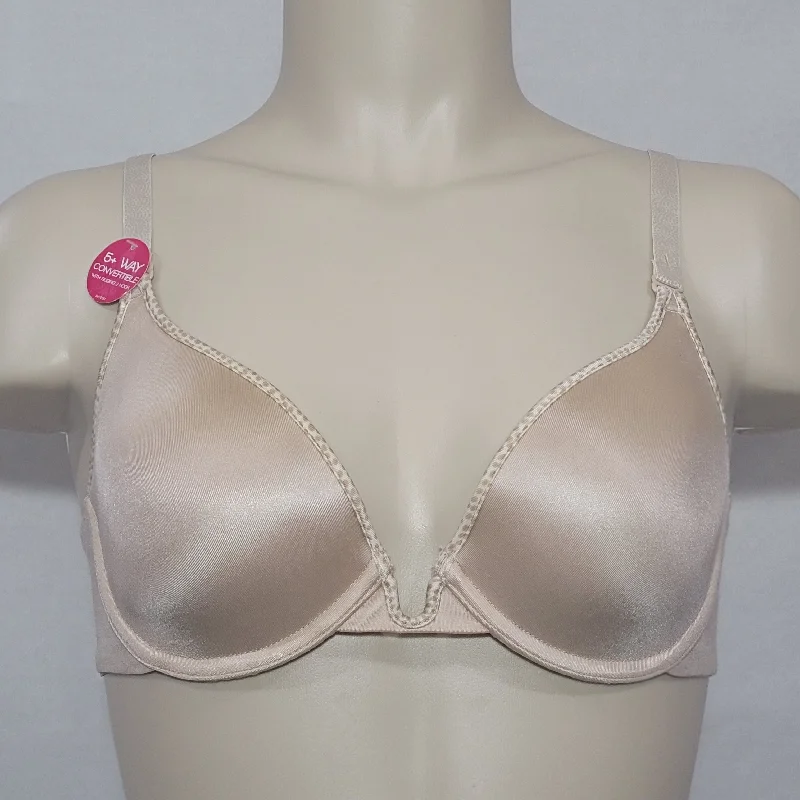 Lily Of France 2177200 Extreme U-Plunge Underwire Bra 34D Nude NWT