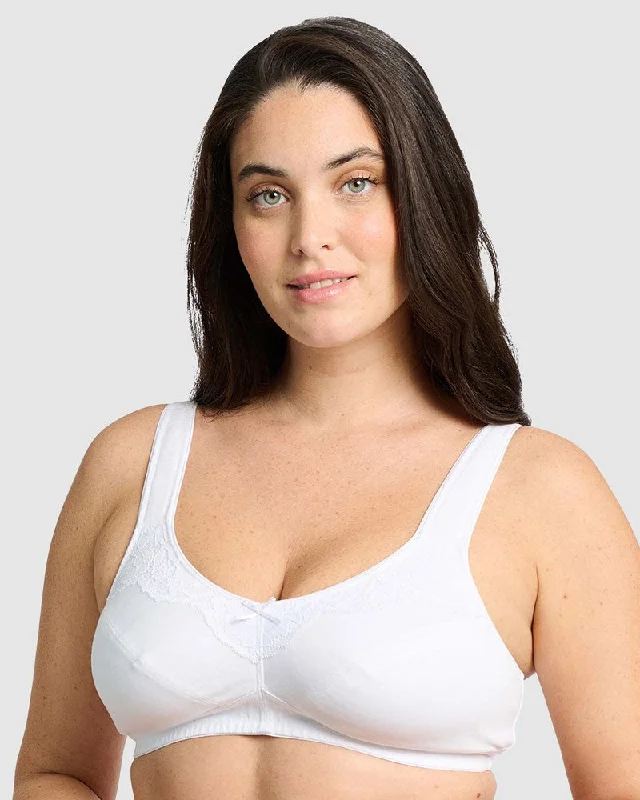 Lucie Organic Cotton Wide Strap Wirefree Bra Sans Complexe