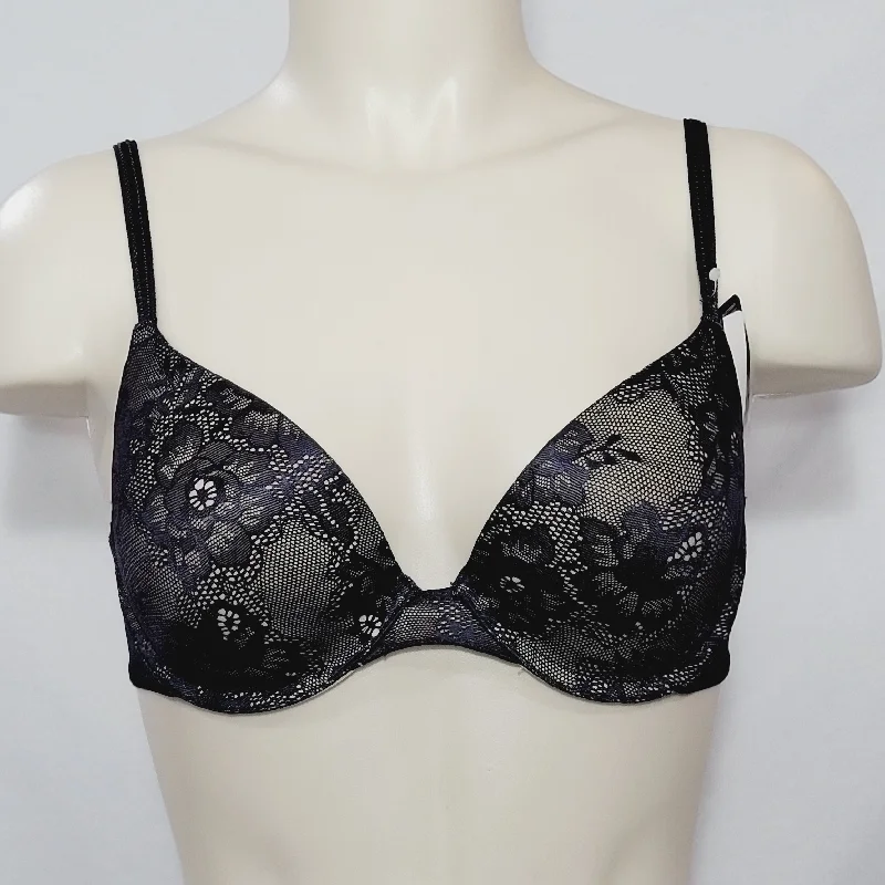 Maidenform 05103 5103 Self Expressions Custom Lift with Lace Bra 34C Black