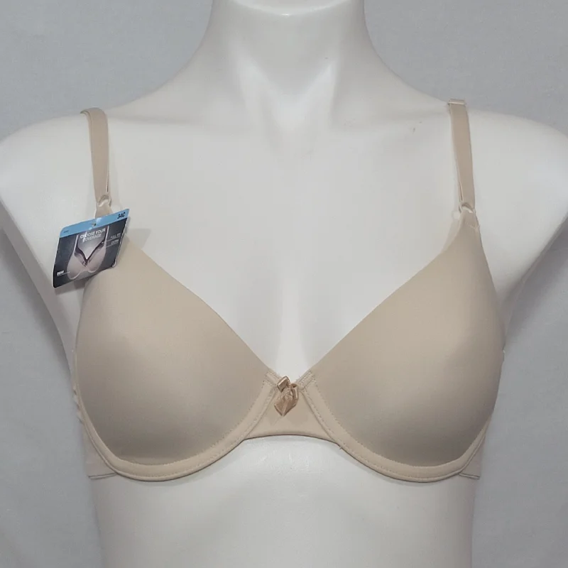 Maidenform 7959 One Fabulous Fit Demi Underwire Bra 34C Nude NWT