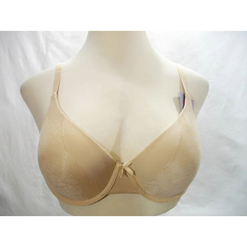 Maidenform 9402 09402 Comfort Devotion Demi Underwire Bra 38D Latte Lift Lace
