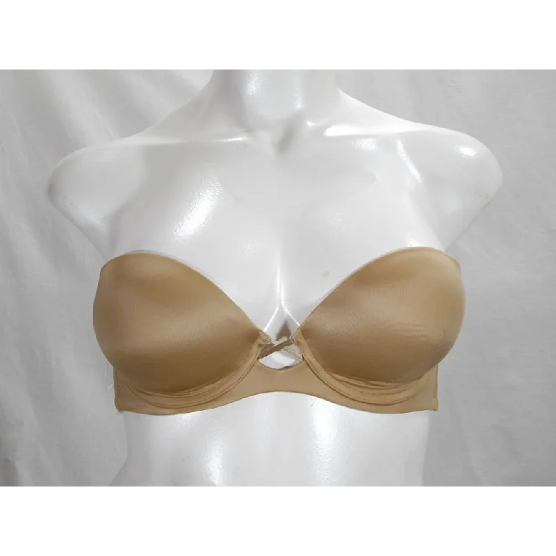 Maidenform 9458 Comfort Devotion Padded Strapless Convertible Bra 38D Nude NWT