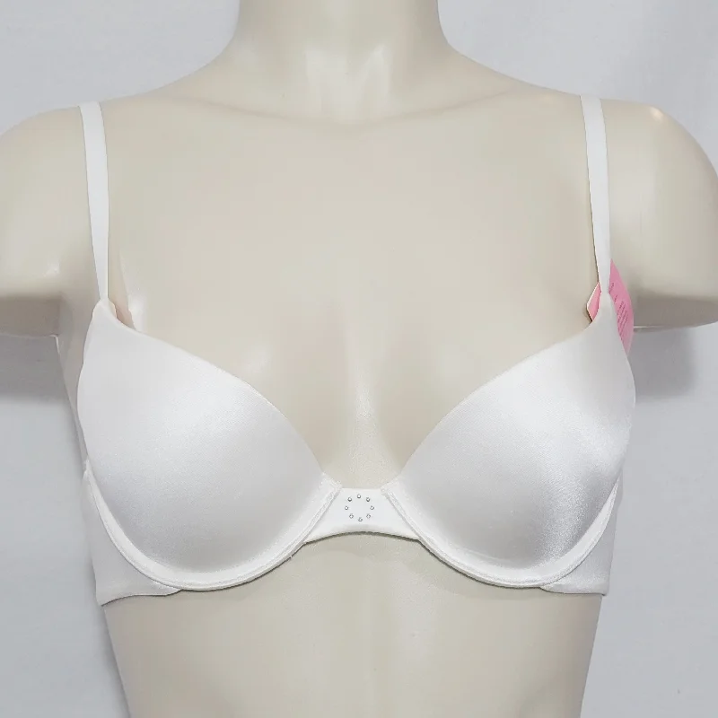 Maidenform 9729 Custom Lift Satin Demi Underwire Bra 38B White