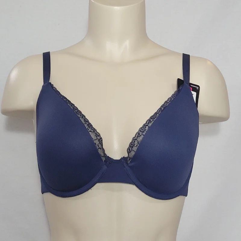 Maidenform DM9501 Comfort Devotion Memory Foam Extra Coverage Underwire Bra 34D Navy Blue