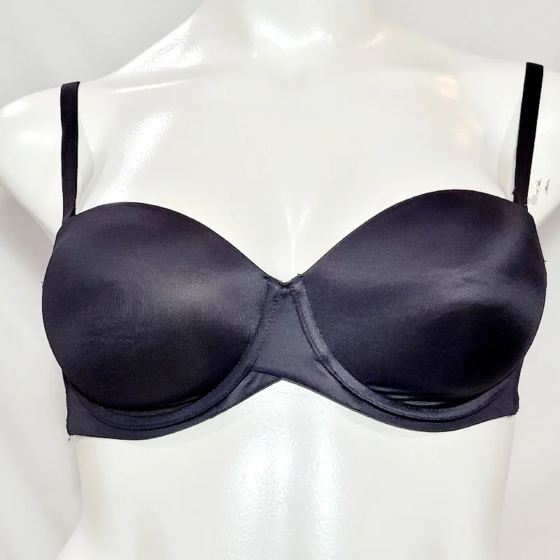 Maidenform SE6990 Self Expressions Stay Put Strapless UW Bra 40D Black WITH STRAPS