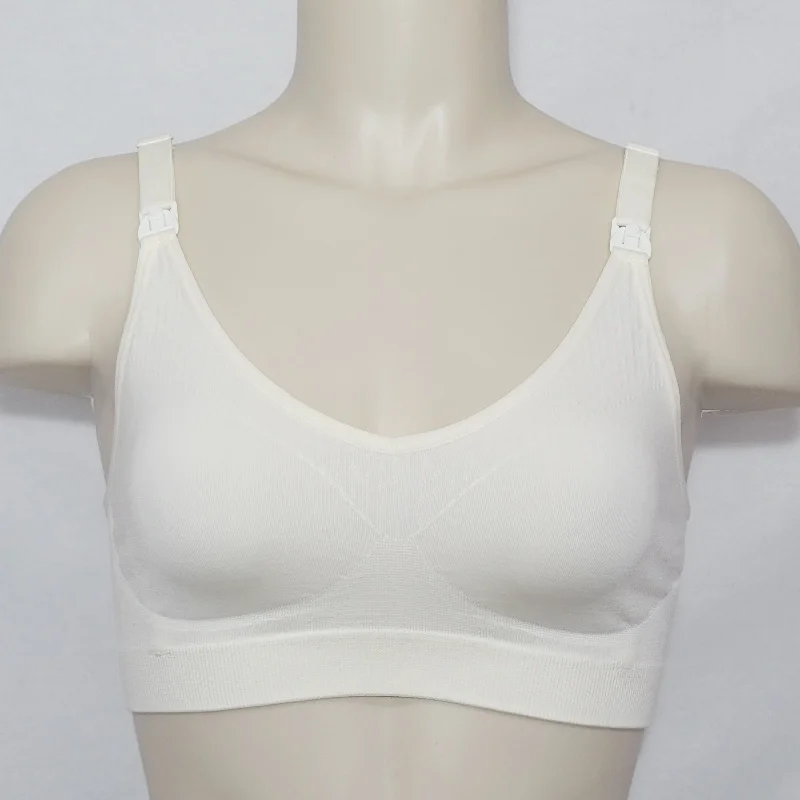 Medela Basics Collection Seamless Maternity Nursing Wire Free Bra Size LARGE Ivory NWT Medela Basics Collection Seamless Maternity Nursing Wire Free Bra Size LARGE Ivory NWT