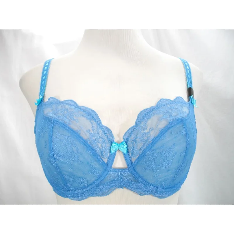 Paramour 115005 by Felina Captivate Unpadded 3 Part Cup Underwire Bra 34DD Lake Blue NWT Paramour 115005 by Felina Captivate Unpadded 3 Part Cup Underwire Bra 34DD Lake Blue NWT