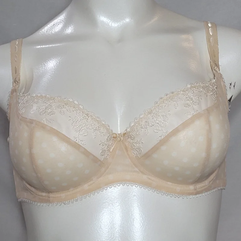 Paramour 115702 by Felina Sweet Revenge Full Busted Underwire Bra 38D Bare & Ivory Dot Paramour 115702 by Felina Sweet Revenge Full Busted Underwire Bra 38D Bare & Ivory Dot