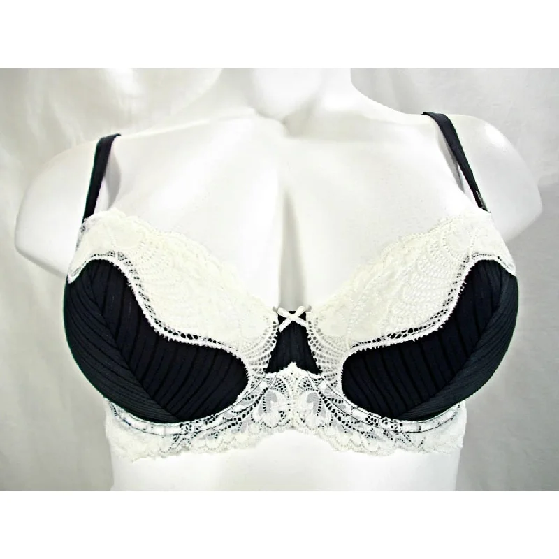 Paramour by Felina 115353 Stripe Delight Full Figure Underwire Bra 36DD Black & Ivory NWT Paramour by Felina 115353 Stripe Delight Full Figure Underwire Bra 36DD Black & Ivory NWT