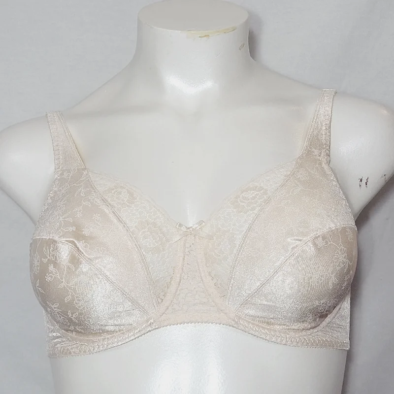Playtex Secrets 4422 Floral Signatures UW Bra 38C Ivory NEW WITH TAGS