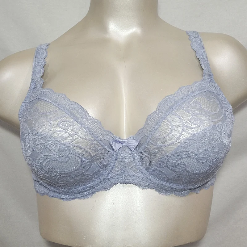 Playtex US4825 Love My Curves Beautiful Lace & Lift UW Bra 40D Chill Lilac NWT