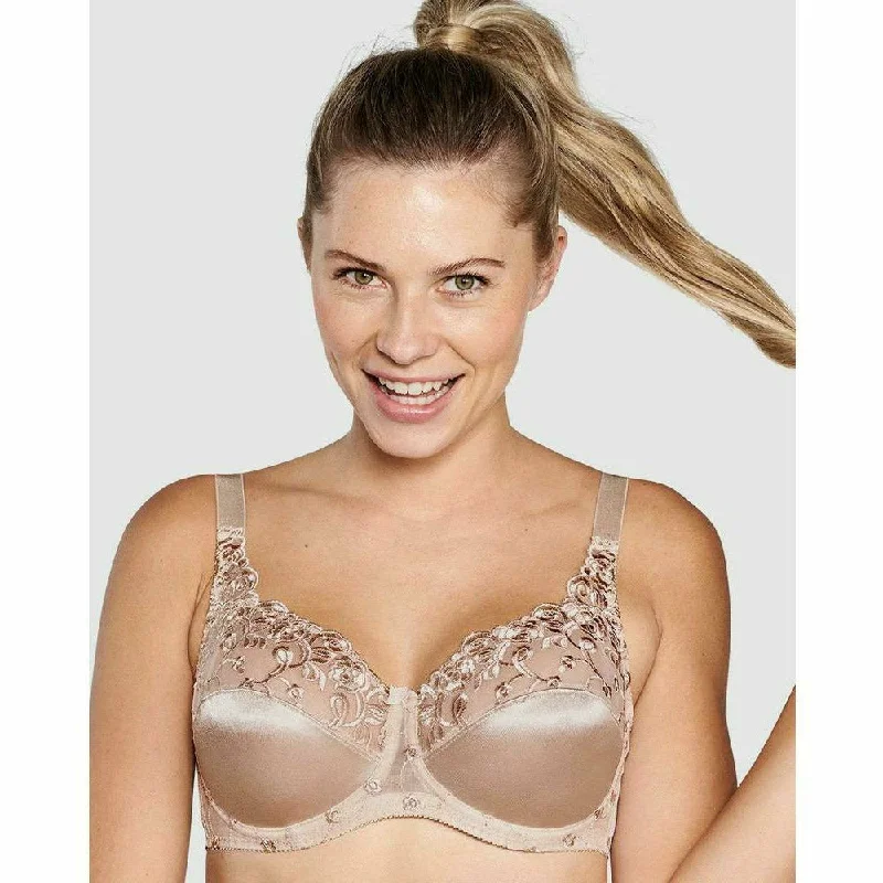 Embroidered Underwired Balconette Bra