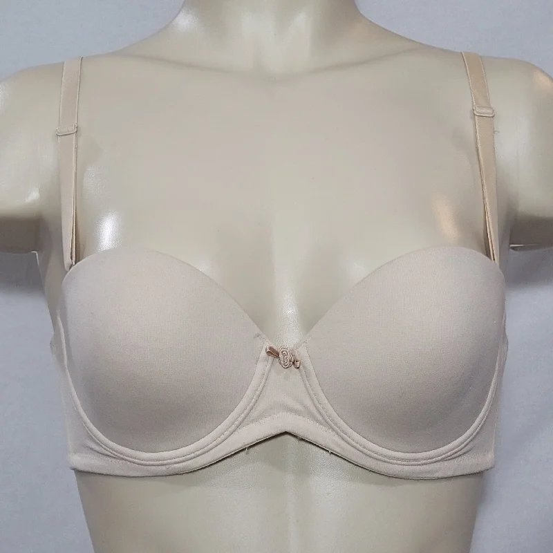Victoria's Secret Padded Strapless Underwire Bra 34B Nude WITH STRAPS