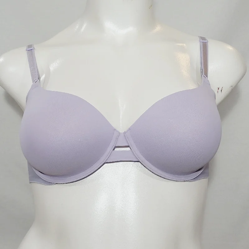 Warner's 1356 No Side Effects Underwire Contour Bra 34D Lavender NWT