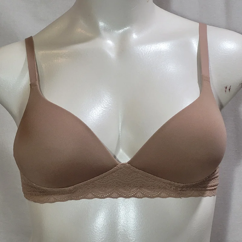 Warner's RO5691 Simply Perfect Supersoft Lace Wirefree Bra 34A Toasted Almond