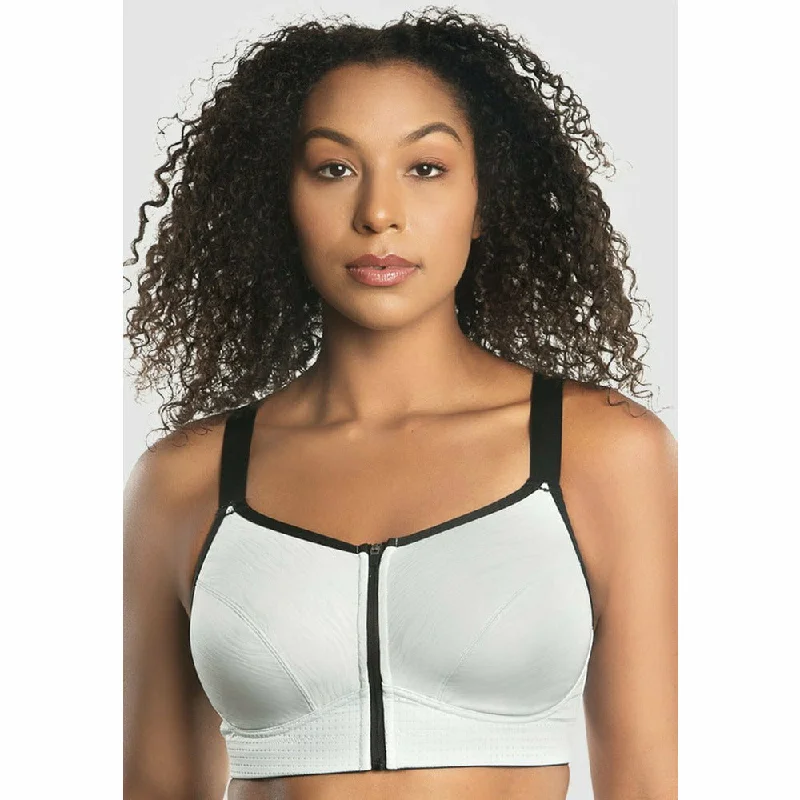 Wave Wirefree Zip Front Sports Bra