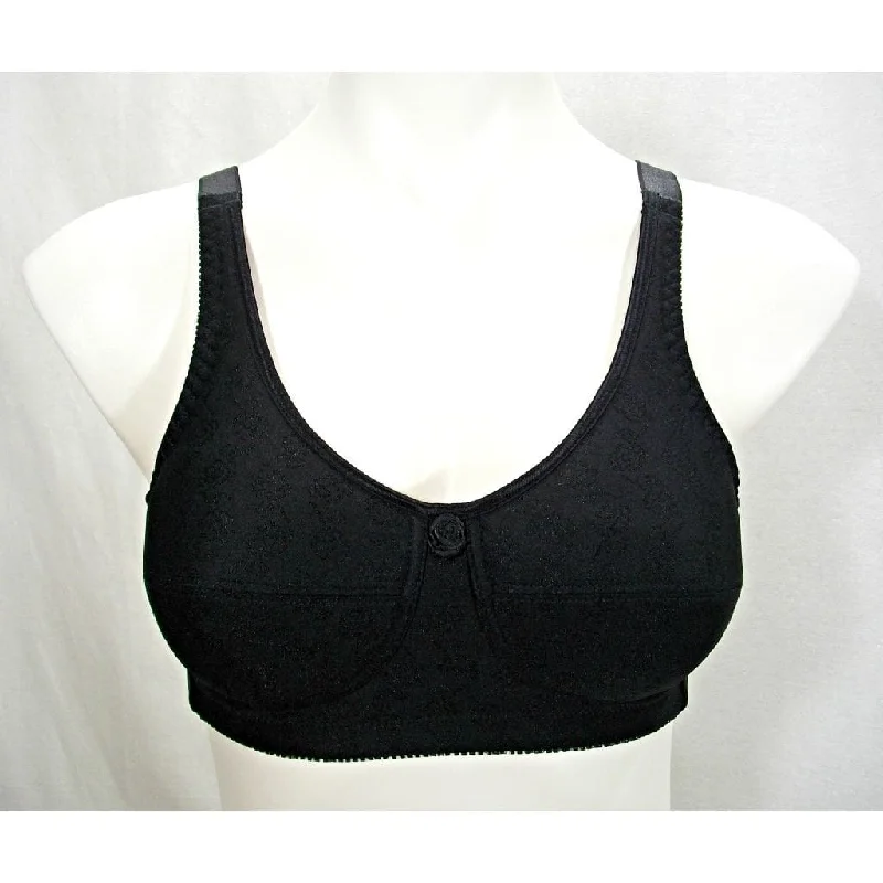 ABC Style 103 Jacquard Wire Free Mastectomy Bra 36B Black