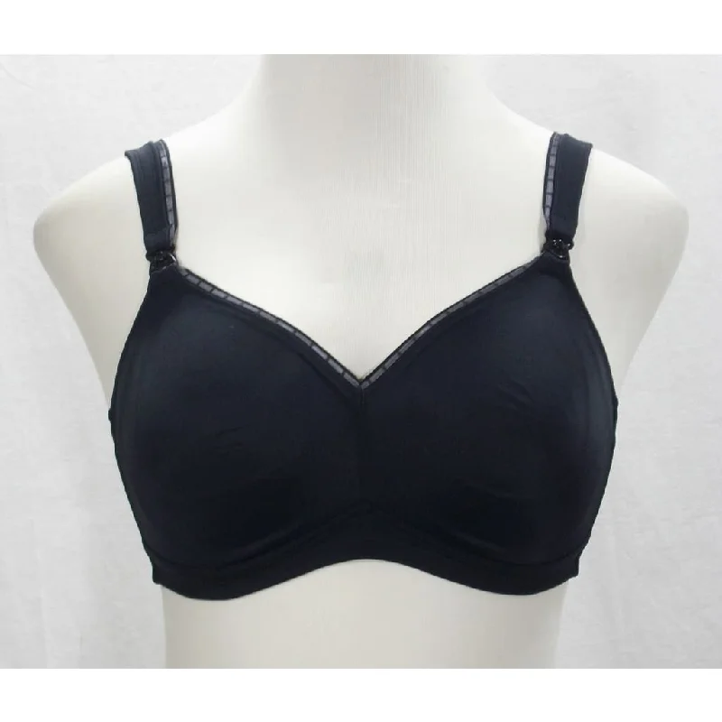Anita 5080 Twin Maximum Comfort Wire Free Nursing Bra 38C Black NEW WITH TAGS