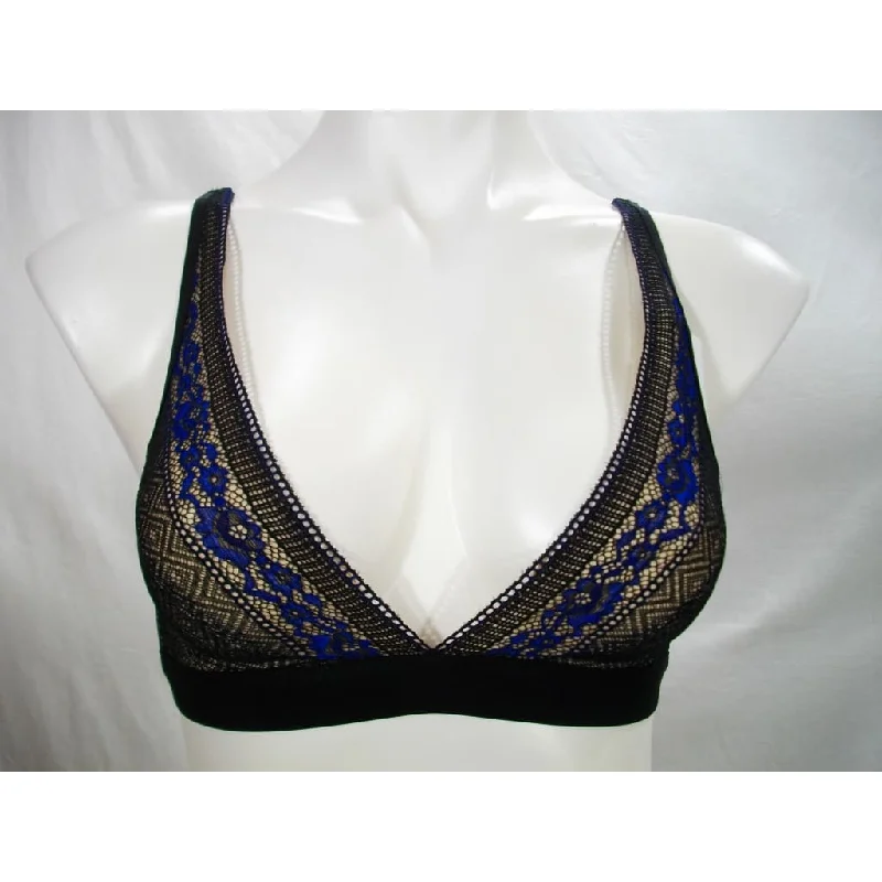 b.tempt'd by Wacoal 910251 b.inspired V-Neck Lace Bralette SMALL Black NWT