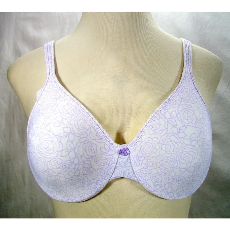 Bali 3383 S383 Passion For Comfort Underwire Bra 38C Lavender Floral NWT