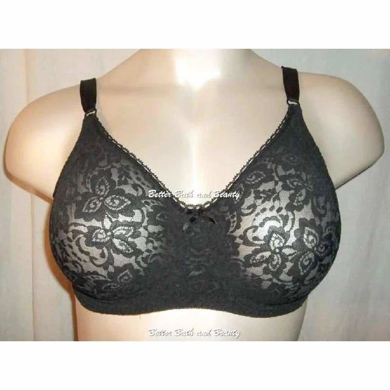 Bali 3432 Lace N Smooth Underwire Bra 34DD Black NWT