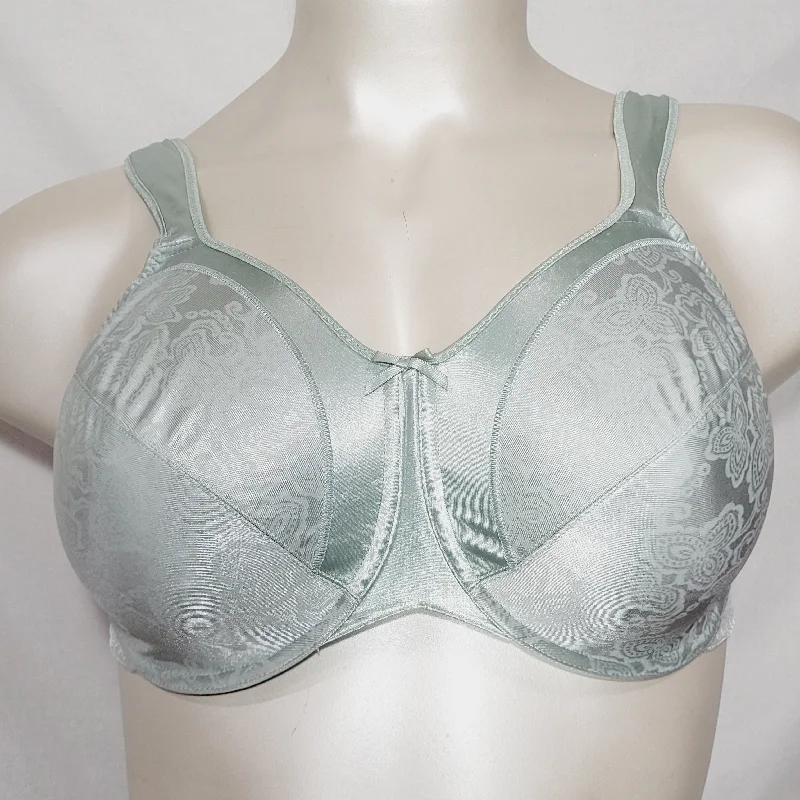 Bali 3562 Satin Tracings Underwire Bra 40DD Blue