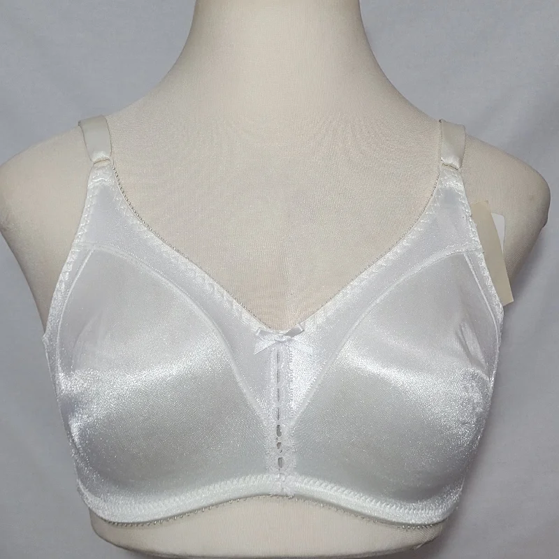 Bali 3820 Double Support Wirefree Bra 36B White NEW WITH TAGS