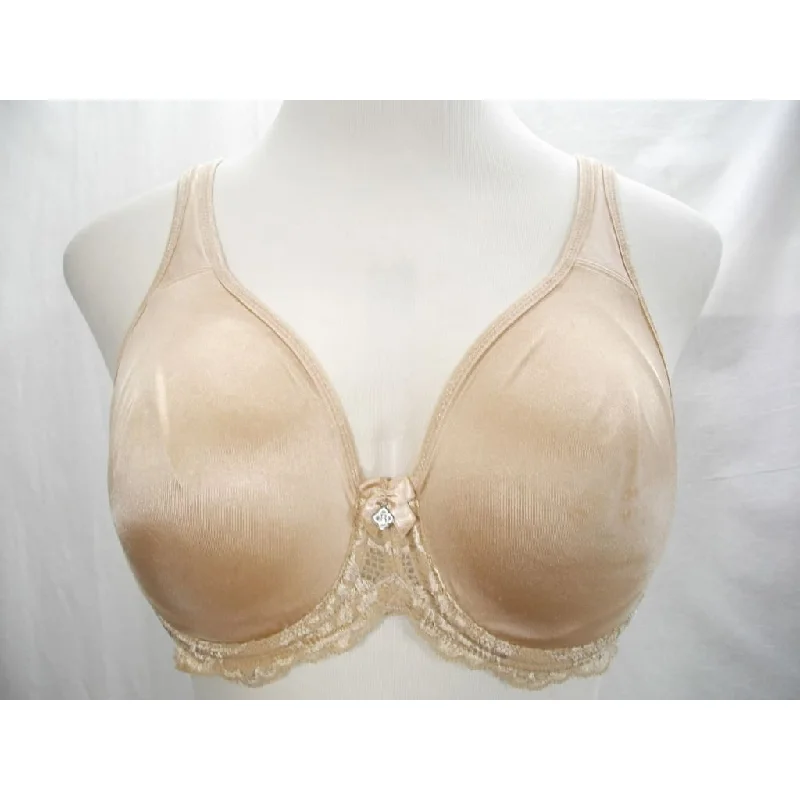 Breezies Lace Trimmed Unlined Seamless Cup Underwire Bra 36D Nude