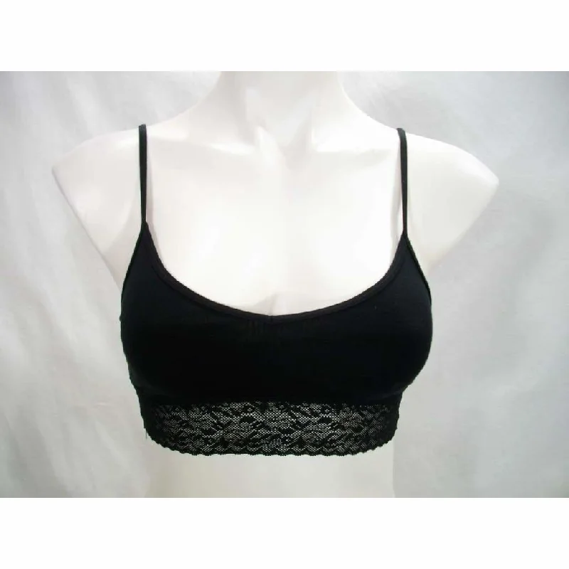 Calvin Klein QF4045 Calvin Klein Bare Lace-Trim Bralette XS Black NWT