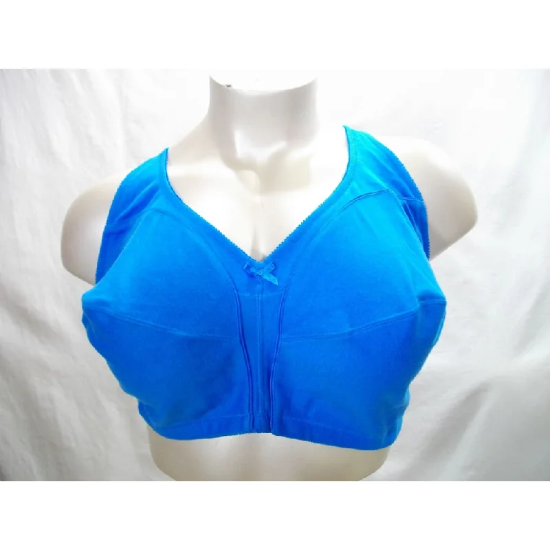 Comfort Choice 27-0565-5 100% Cotton Wire Free Bra 54C Blue