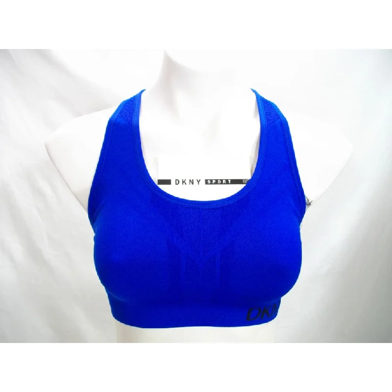 DKNY DP7T5255 Medium-Impact Seamless Bra Wire Free MEDIUM Sports Bra
