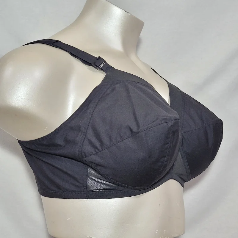 Exquisite Form 532 Original Fully Wire Free Bra 40C Black NEW WITHOUT TAGS
