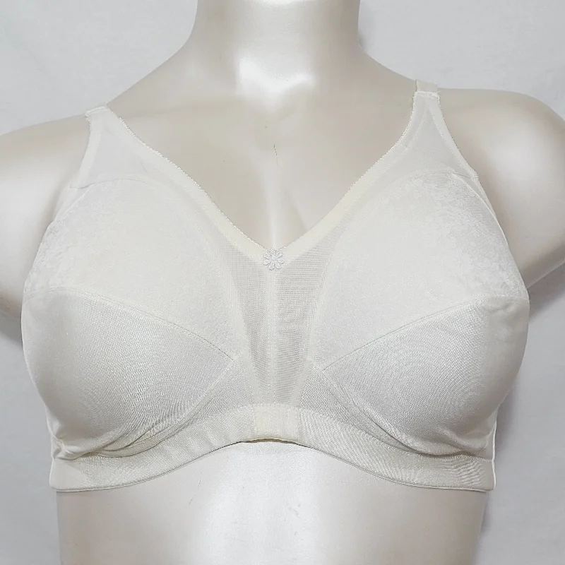 Fundamentals Full Support Floral Lace Wire Free Bra 42D White NEW WITH TAGS