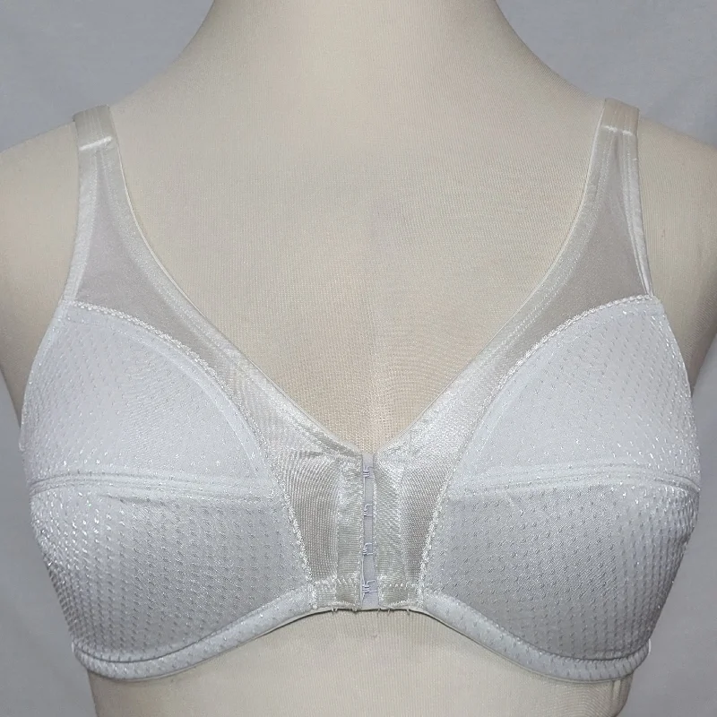 Fundamentals Lightly Lined Front Close Wire Free Soft Cup Bra 38B White